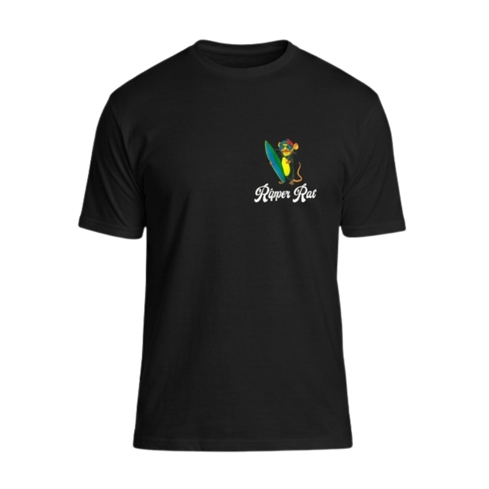 Ripper Rat Surfer Black Tee - Men