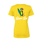 Ripper Rat Surfer Yellow Tee- Women
