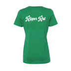 Ripper Rat Surfer Green Tee - Women