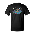 Wave Collection Sunset - Men Black T-Shirt