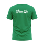 Black Surf Rat Lg. Logo Front w/ White Text Green Tee - Men