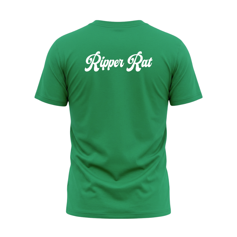 Ripper Rat Surfer Green Tee - Men