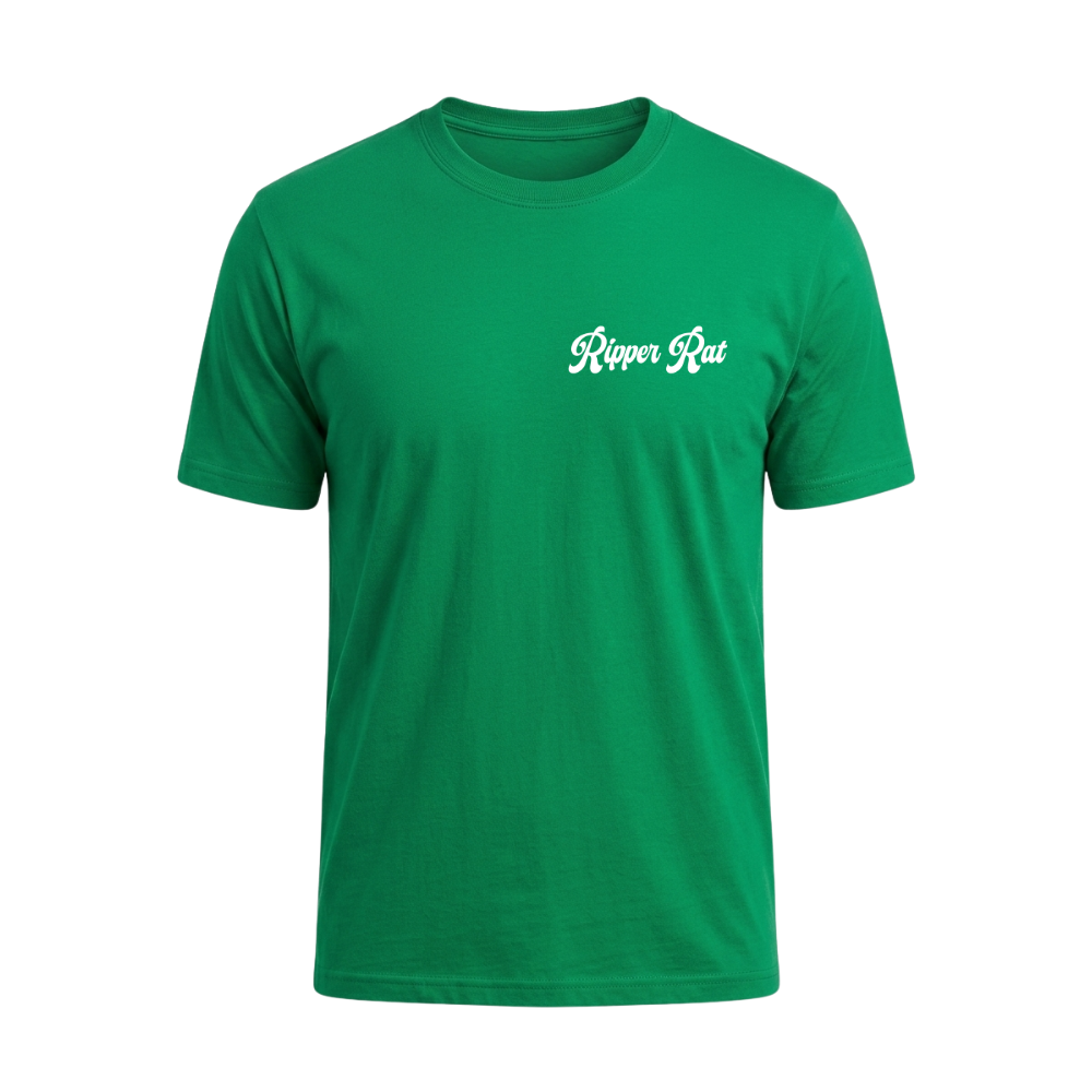 Ripper Rat Surfer Green Tee - Men