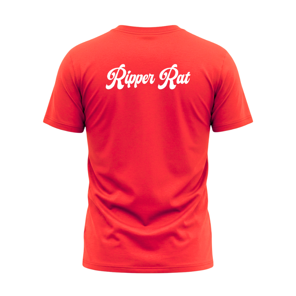 Ripper Rat Surfer Red Tee - Men