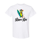 Black Surf Rat Lg. Logo Front w/ Black Text White Tee - Men