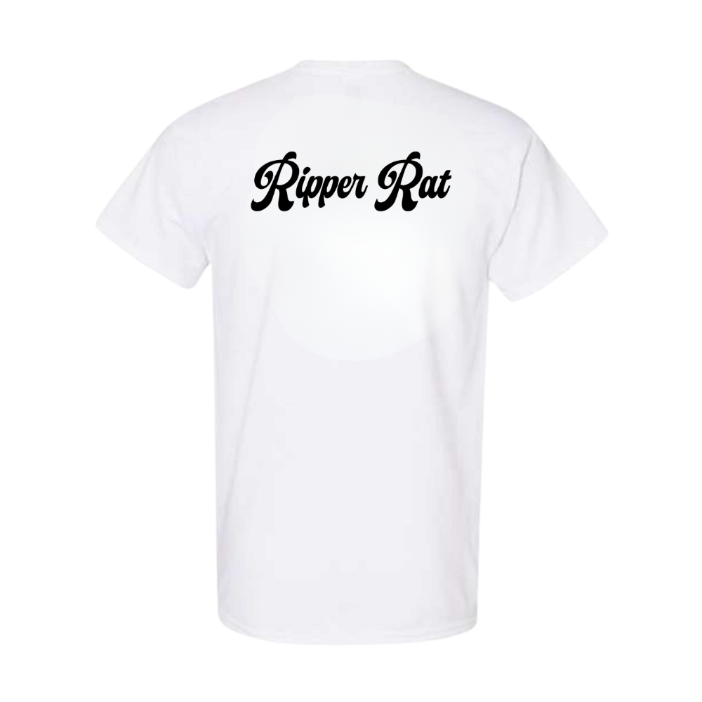 Ripper Rat Surfer White Tee - Men