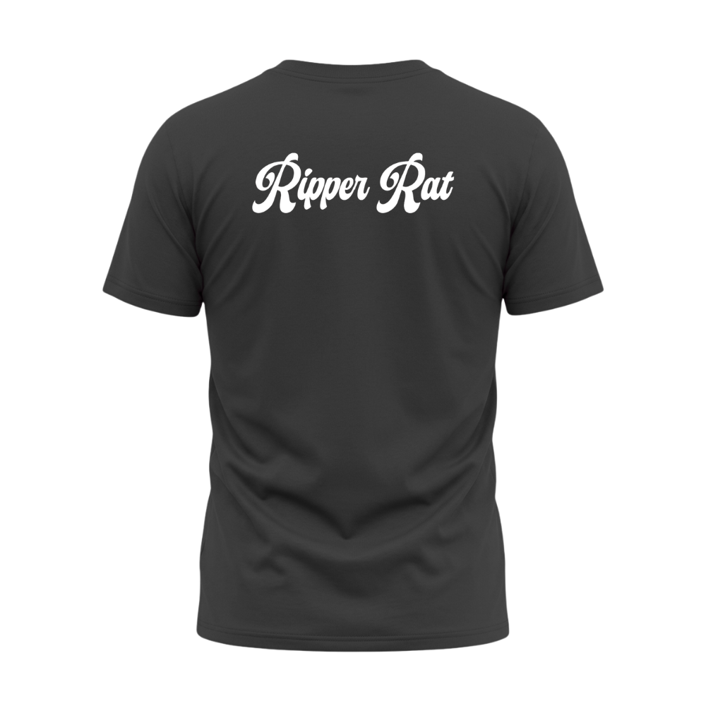 Ripper Rat Surfer Black Tee - Men
