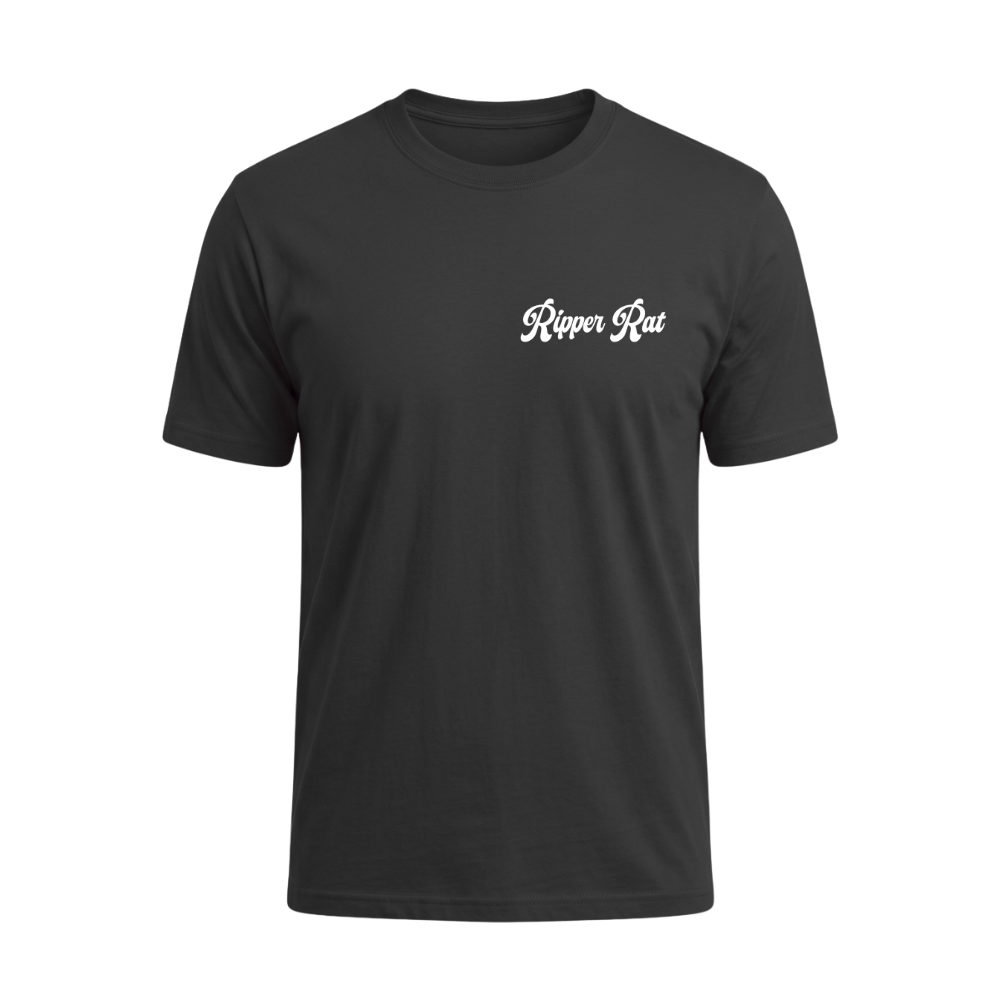 Ripper Rat Surfer Black Tee - Men