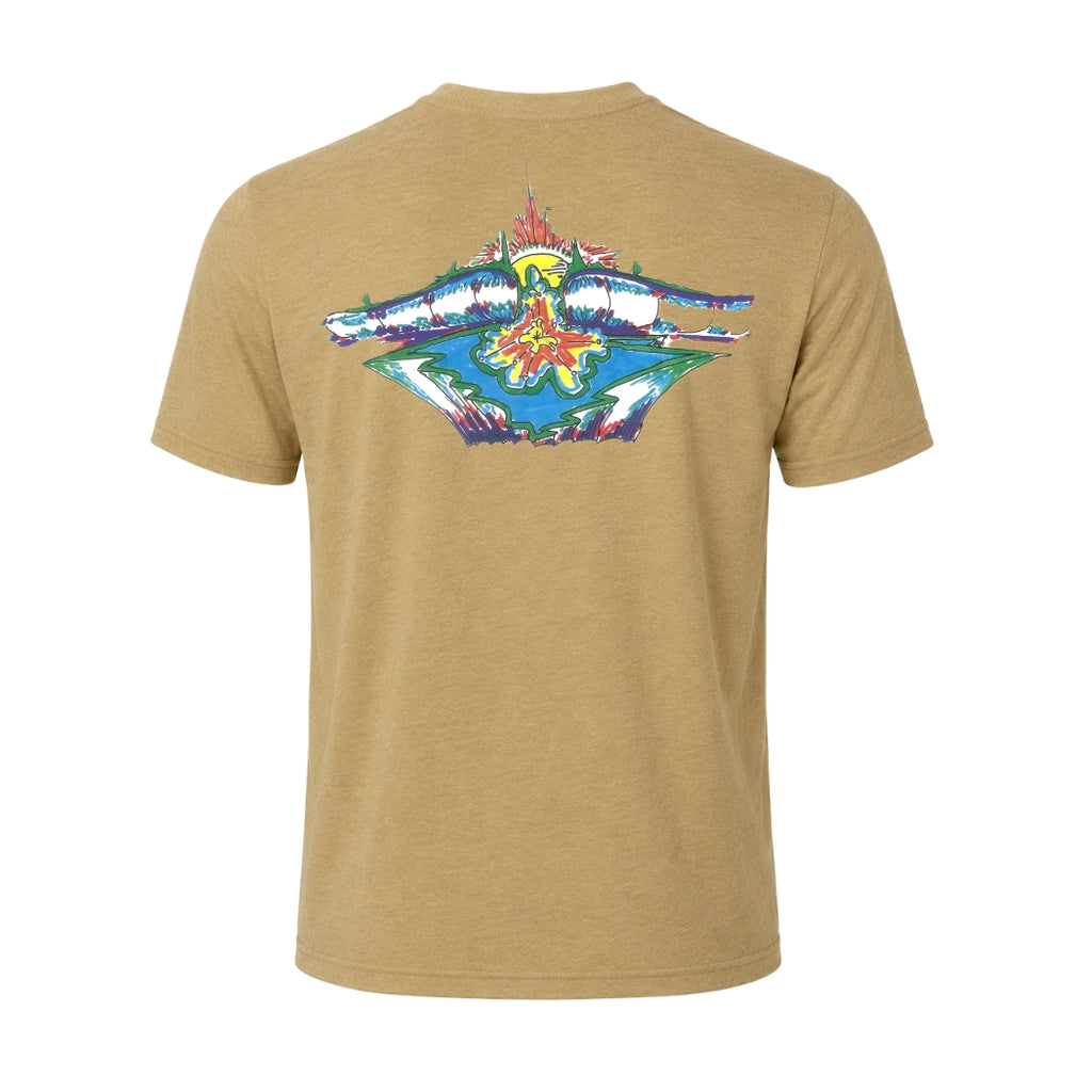 Wave Collection Sunset - Men Brown Sugar T-Shirt