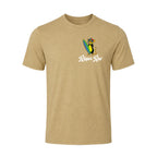 Black Surf Rat Brown Sugar Tee w/ White Text- Men