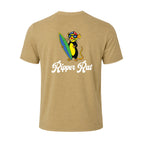 Black Surf Rat Brown Sugar Tee w/ White Text- Men