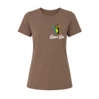 Black Surf Rat w/ White Text Vintage Brown - Women
