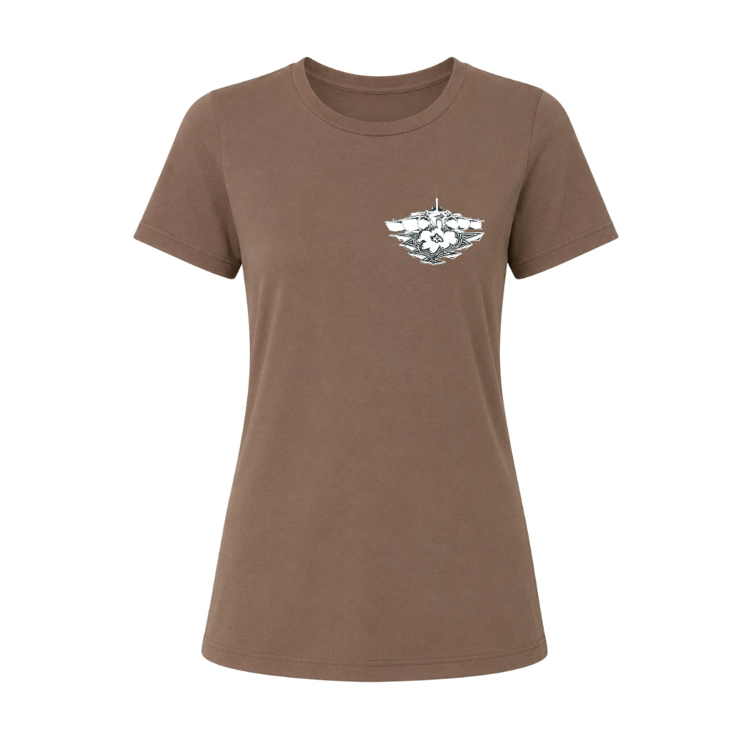 Wave collection Aquafina - Women Vintage Brown T-shirt