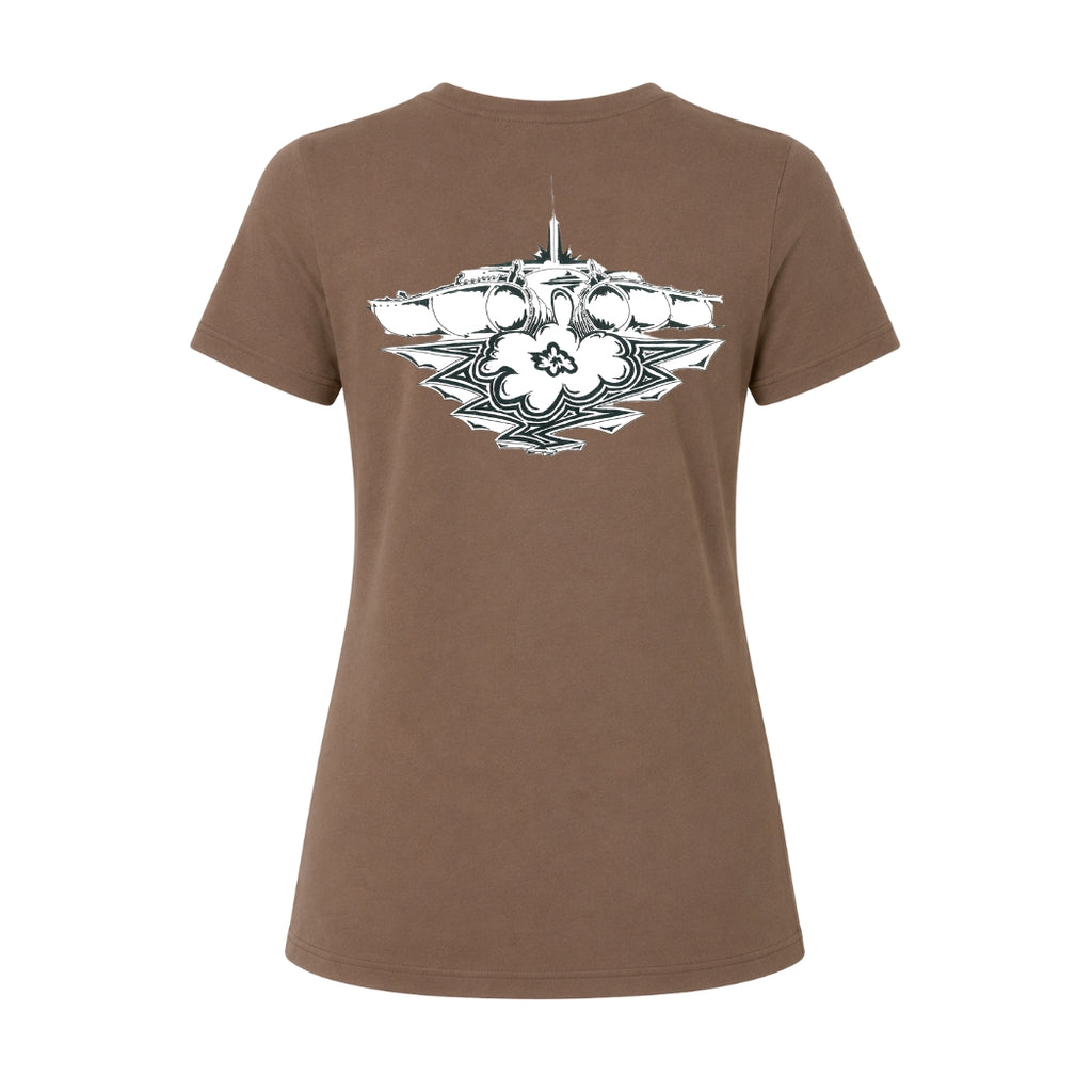 Wave collection Aquafina - Women Vintage Brown T-shirt