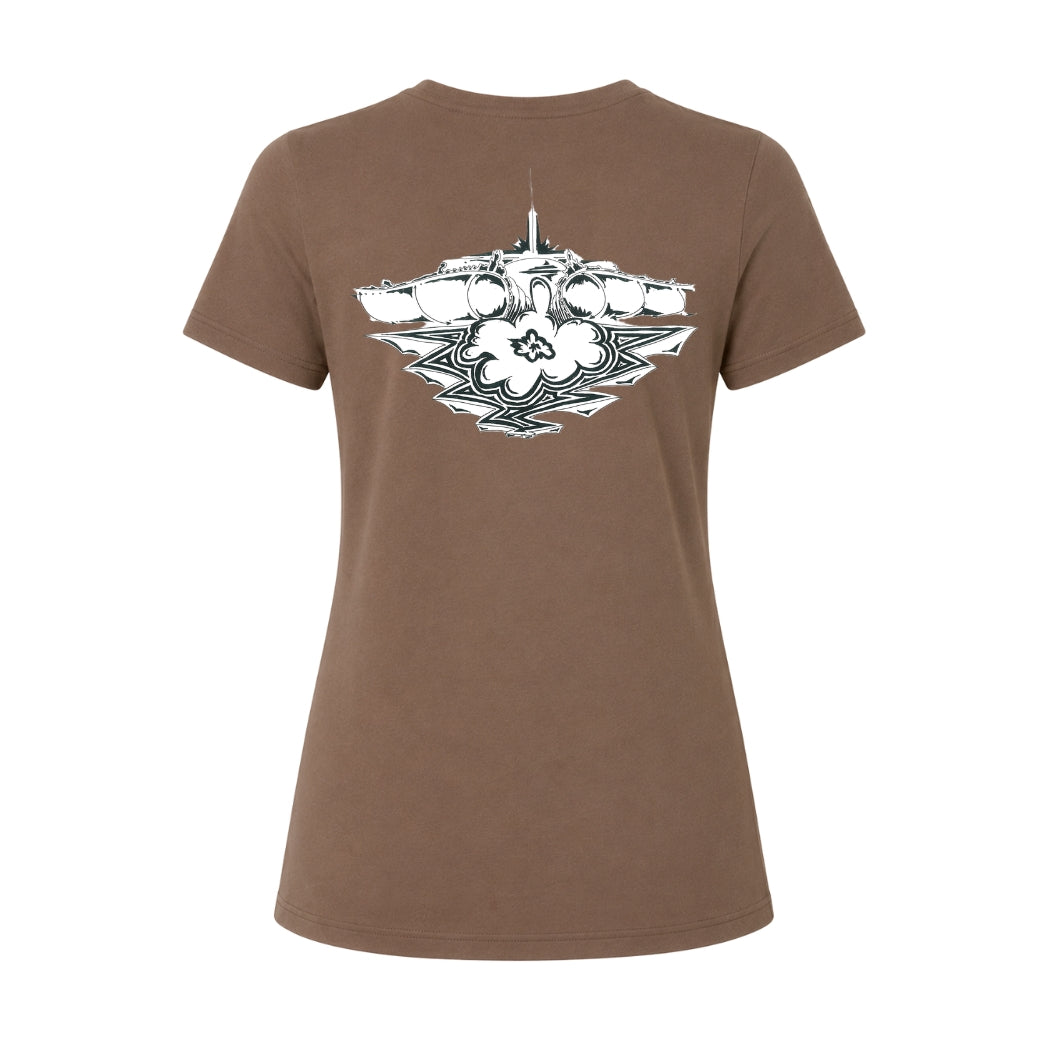 Wave collection Aquafina - Women Vintage Brown T-shirt