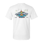 Wave Collection Sunset - Men White T-Shirt