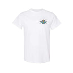 Wave Collection Sunset - Men White T-Shirt
