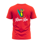 Black Surf Rat Red Tee w/ White Text - Men