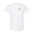 Men White Summer Wave T-shirt - Yellow