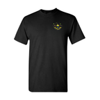 Men Black Summer Wave T-shirt - Yellow
