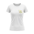 Women White Summer Wave T-shirt - Yellow
