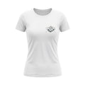Women White Summer Wave T-shirt - Grey Logo
