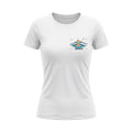 Women White Summer Wave T-shirt - Colored Logo