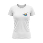 Women White Summer Wave T-shirt - Colored Logo