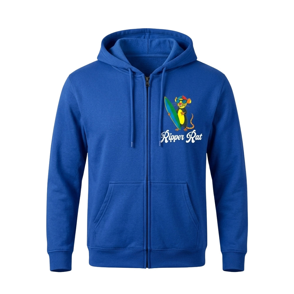 Ripper Rat Blue Hoodie - Men